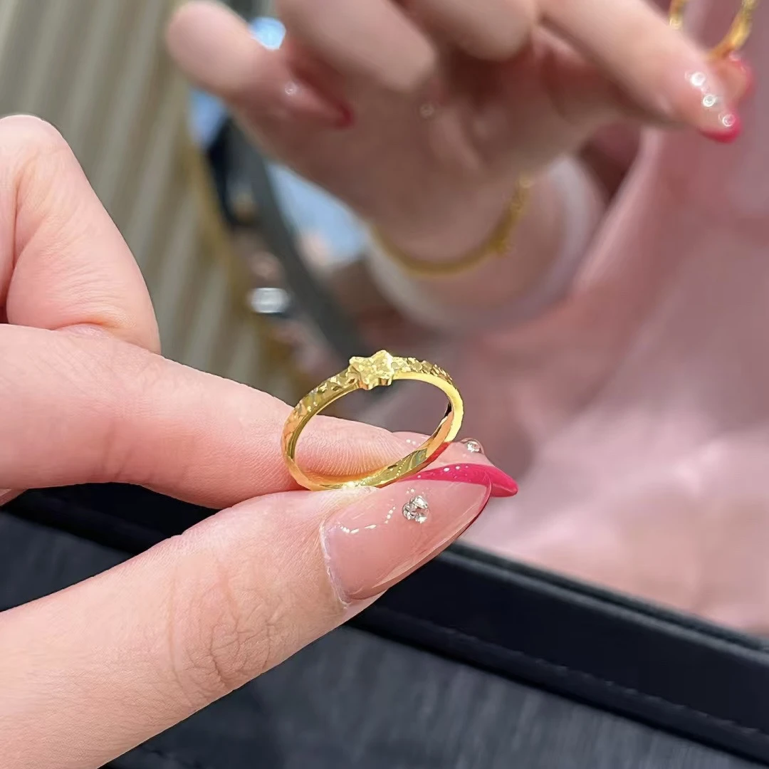 钛钢戒指 轻奢甜美碎碎冰灵动蝴蝶仙女气质时尚精致戒指A25