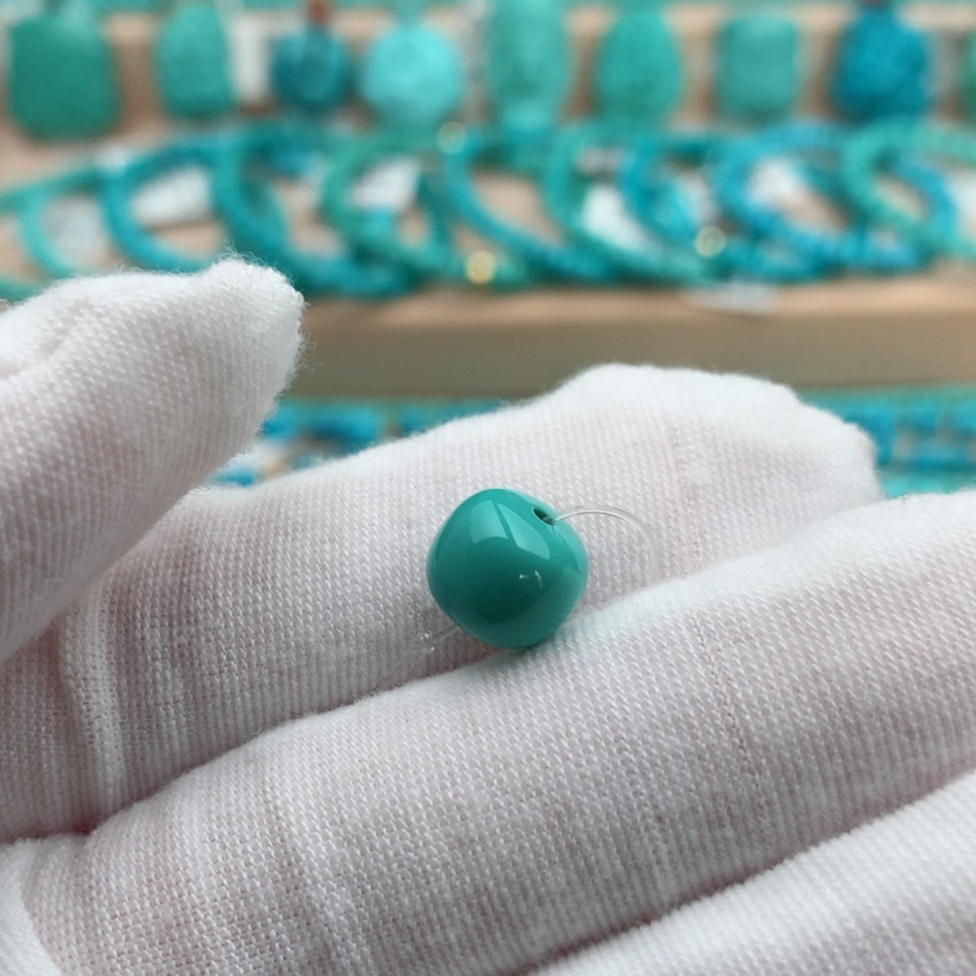 绿松石未镶嵌珠宝奇石9mm