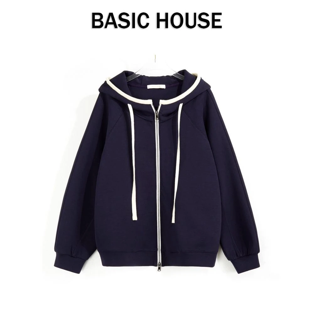 Basic House/百家好CSM韩版气质女短款上衣气质卫衣外套