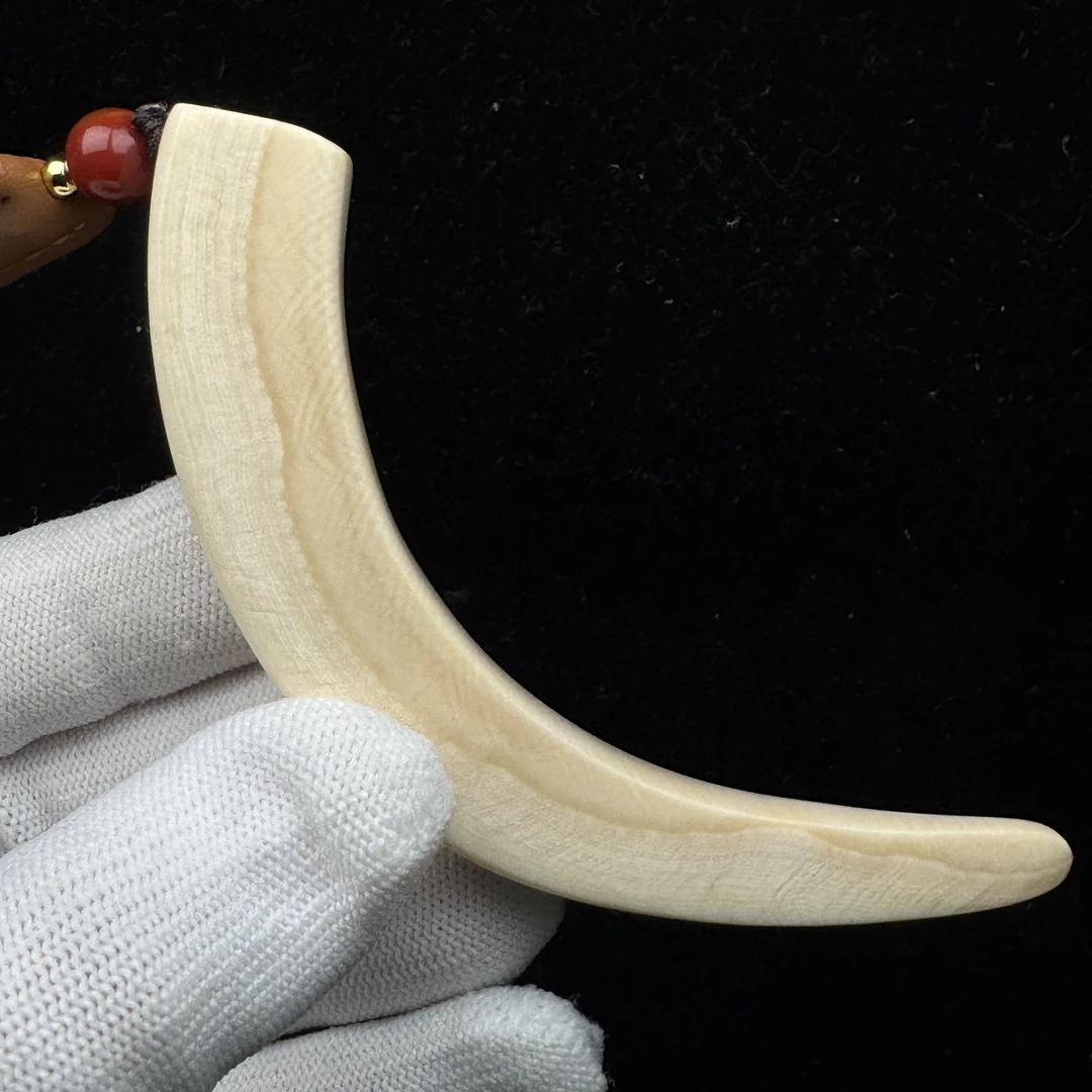 B1894天然猛犸牙尖 101mm支持鉴定 假一罚四