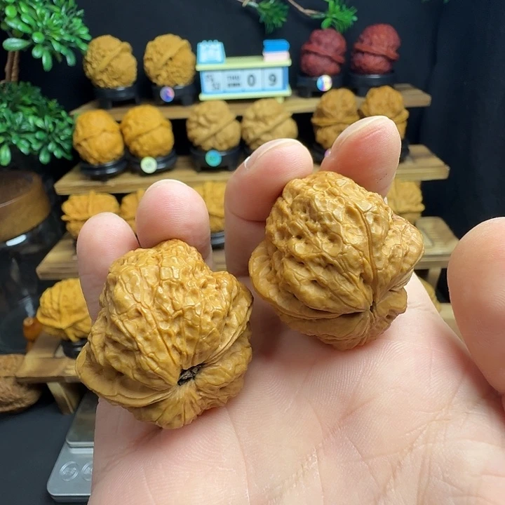 把件文玩核桃6号荷叶蛙36尺