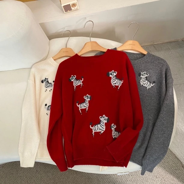 【墨涵精选2】百搭显瘦时尚气质休闲针织衫251113