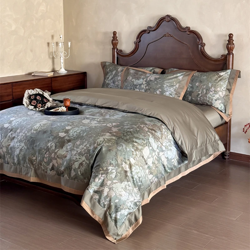 【美式复古系列】高端轻奢床品四件套床上四件套床上被套床上四件套