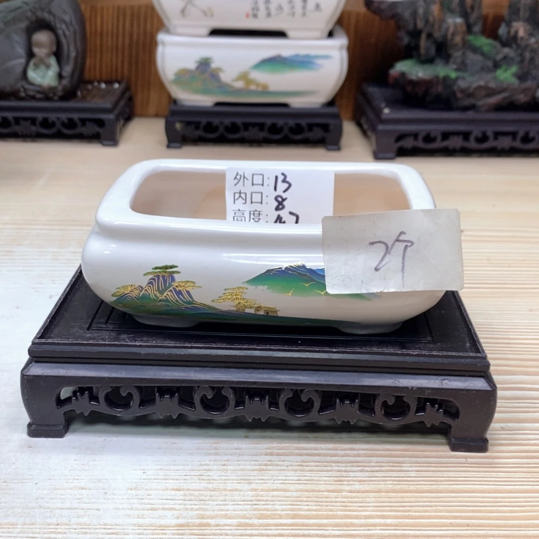 紫砂花盆陶瓷艺术花盆陶瓷