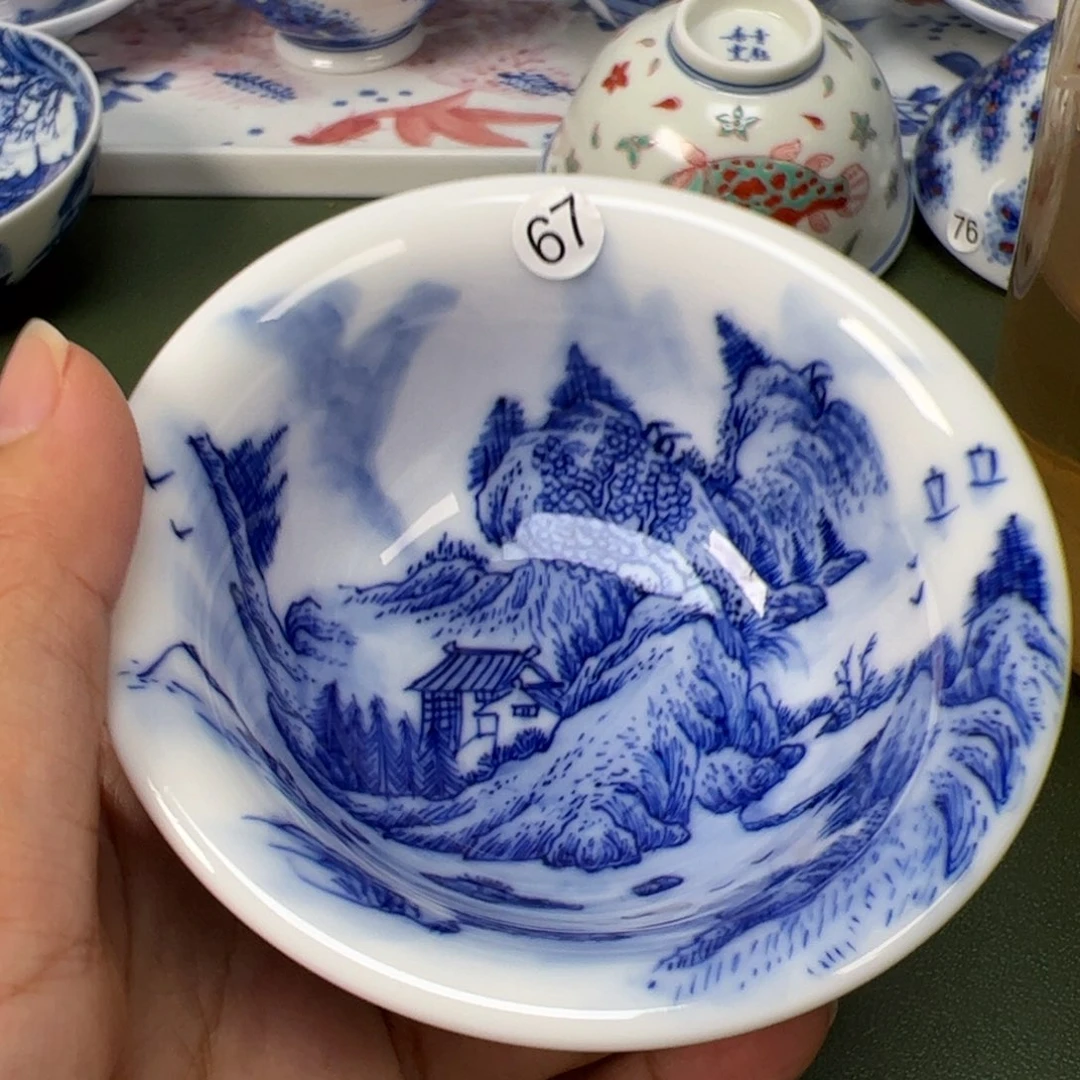 陶瓷景德镇纯手绘茶具木木67