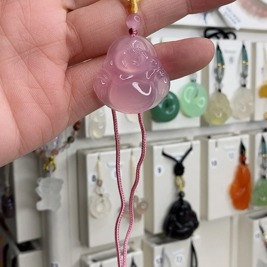 玛瑙/玉髓颈饰未镶嵌打****图