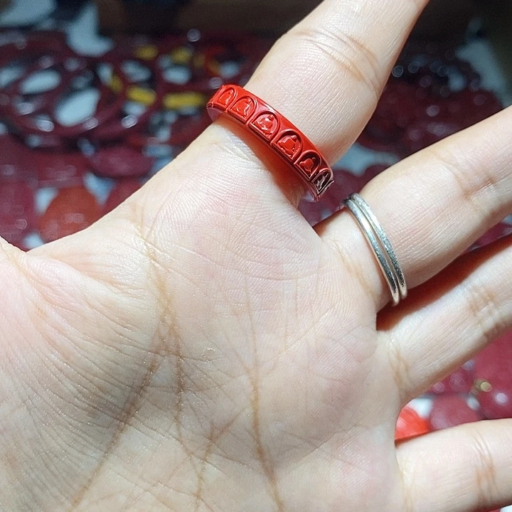 天然辰砂朱砂戒指