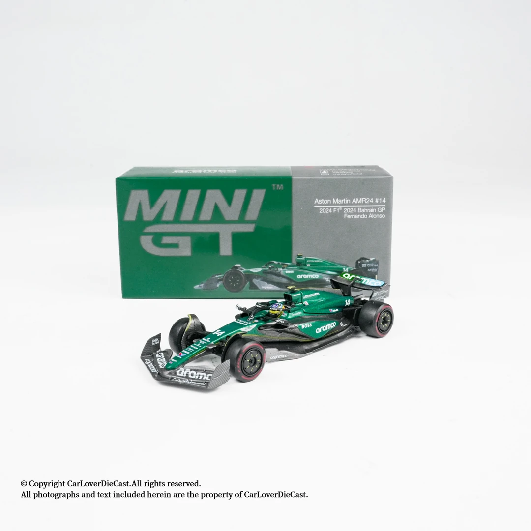 MINIGT车模 1:64 合金 999号 阿斯顿马丁 F1阿隆索小比例汽车模型
