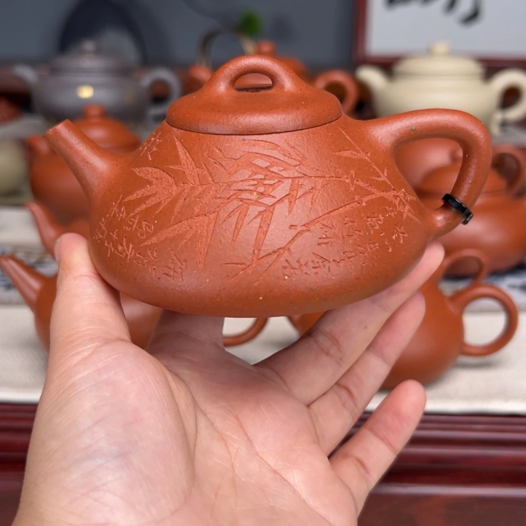 茶壶紫砂宝山红泥1400