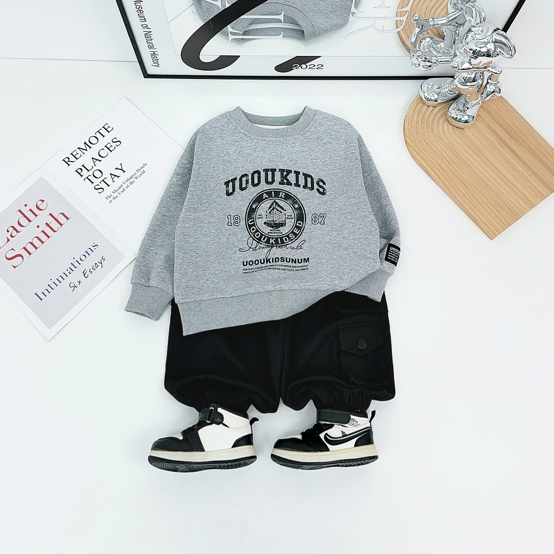 儿童秋卫衣长袖2025新款秋装男童秋冬上衣 BQ25909Y 悠悠童话童装