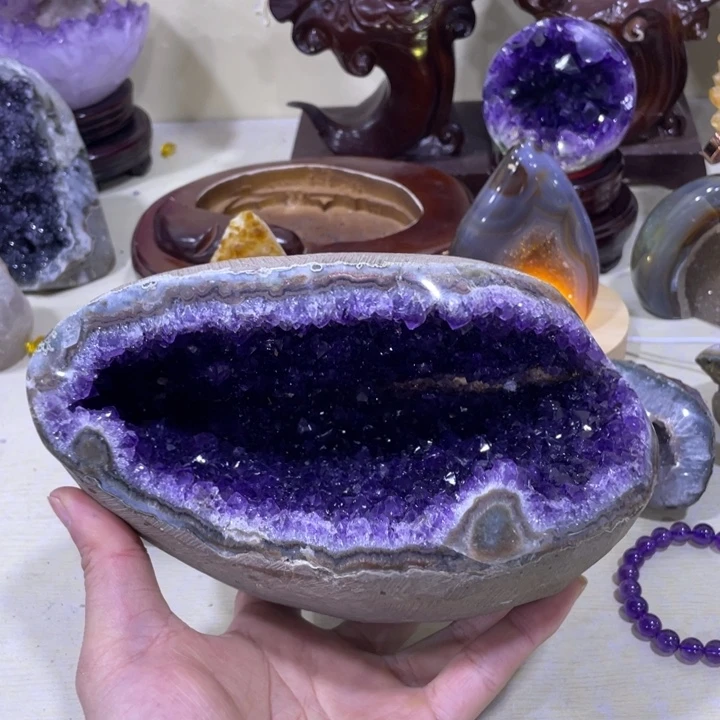 紫晶钱袋子未镶嵌