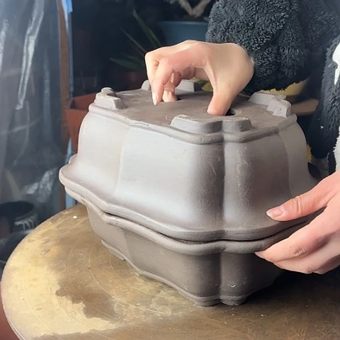 紫砂31+31莲花花盆花盆