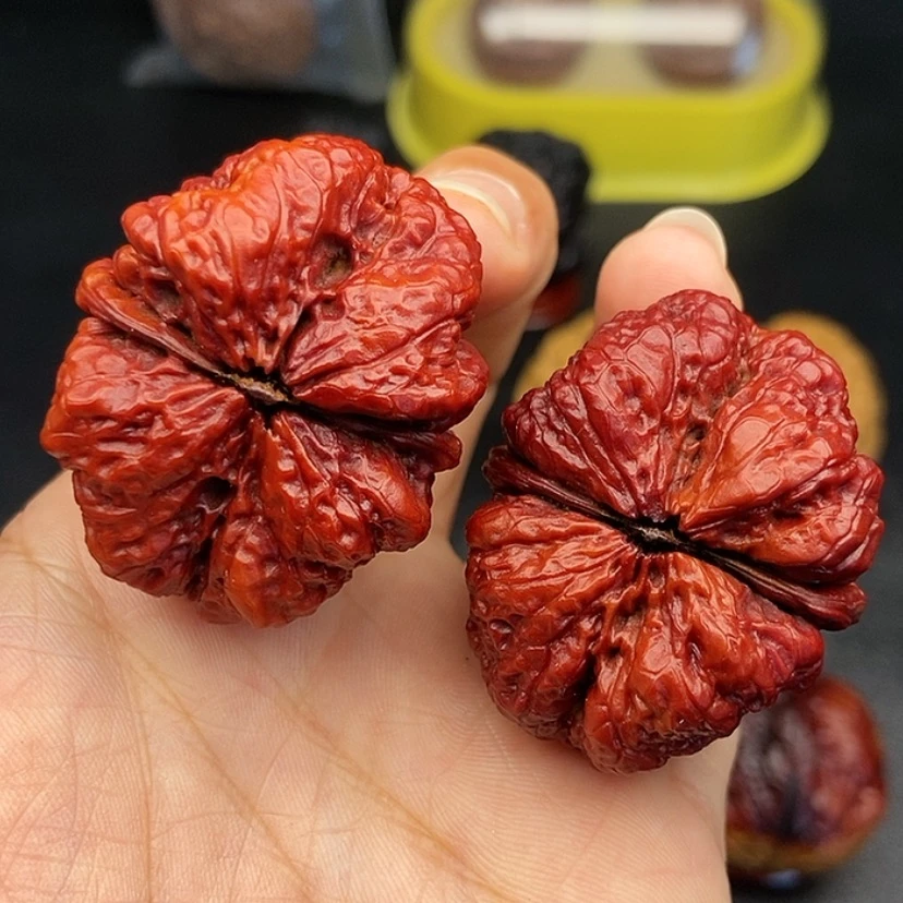 【闪购商品】把件文玩核桃40尺蝴蝶蟾