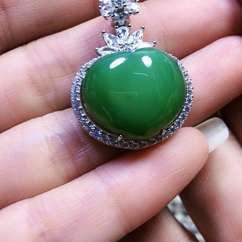 和田玉银S925镶嵌戒指