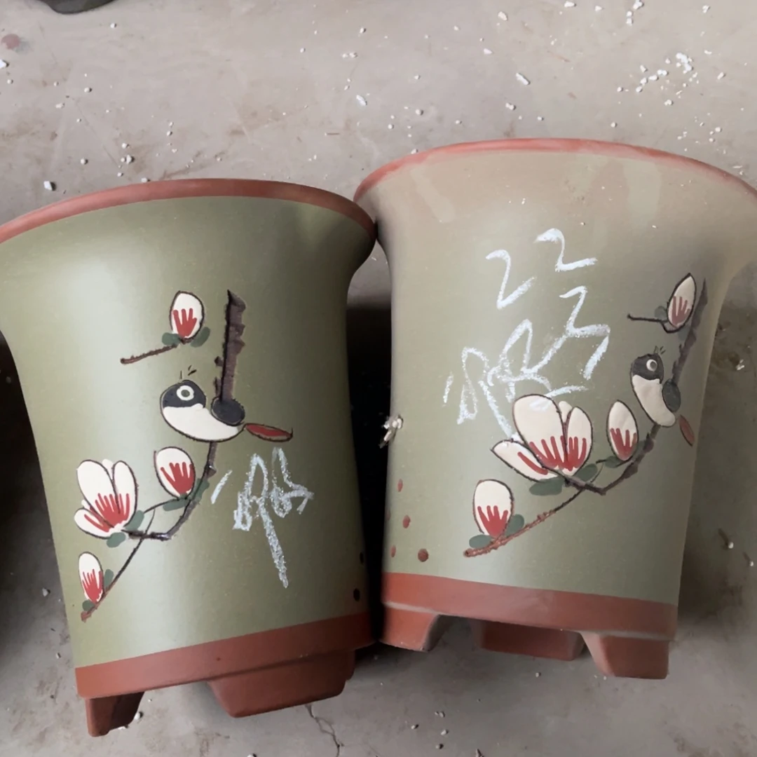 宜兴原矿紫砂花盆