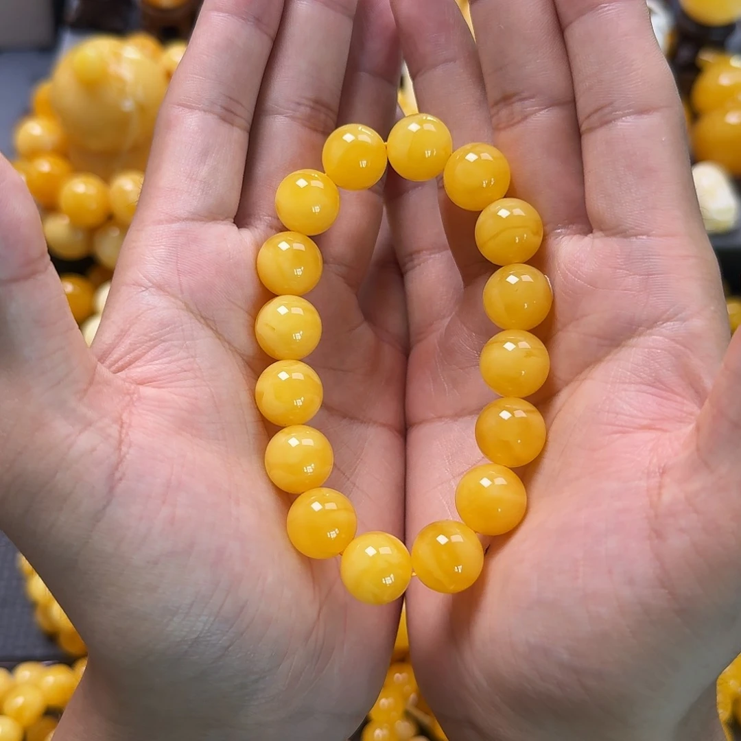 未镶嵌蜜蜡珠宝奇石同料14mm