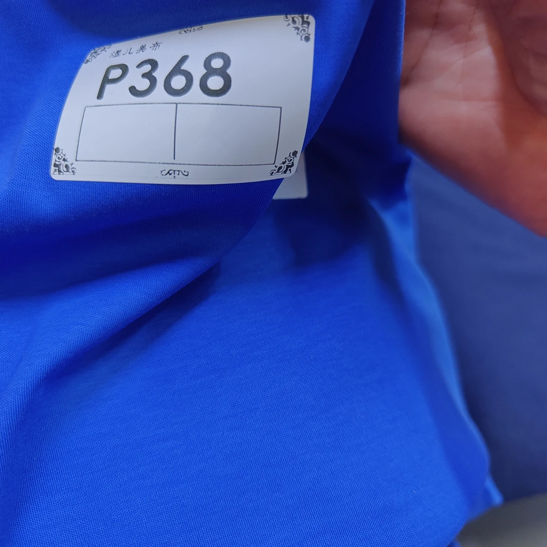 P368宝蓝色加厚丝柔棉布料