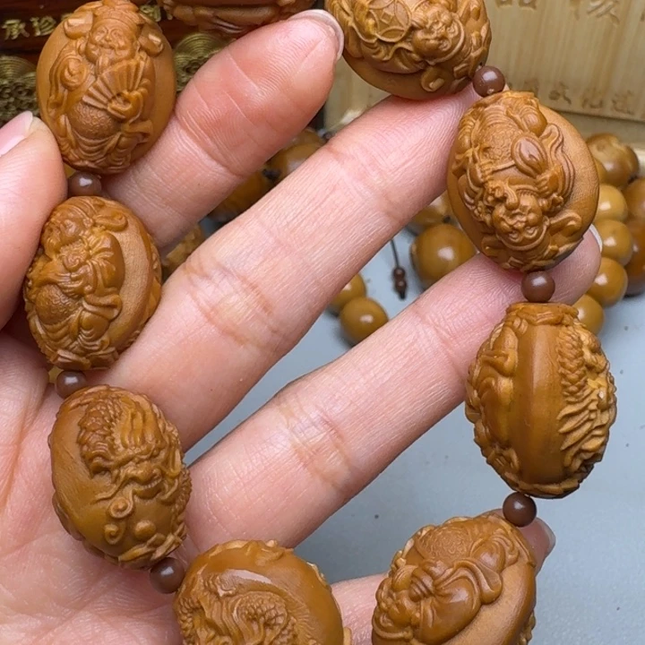 手串/手链橄榄核九龙财神