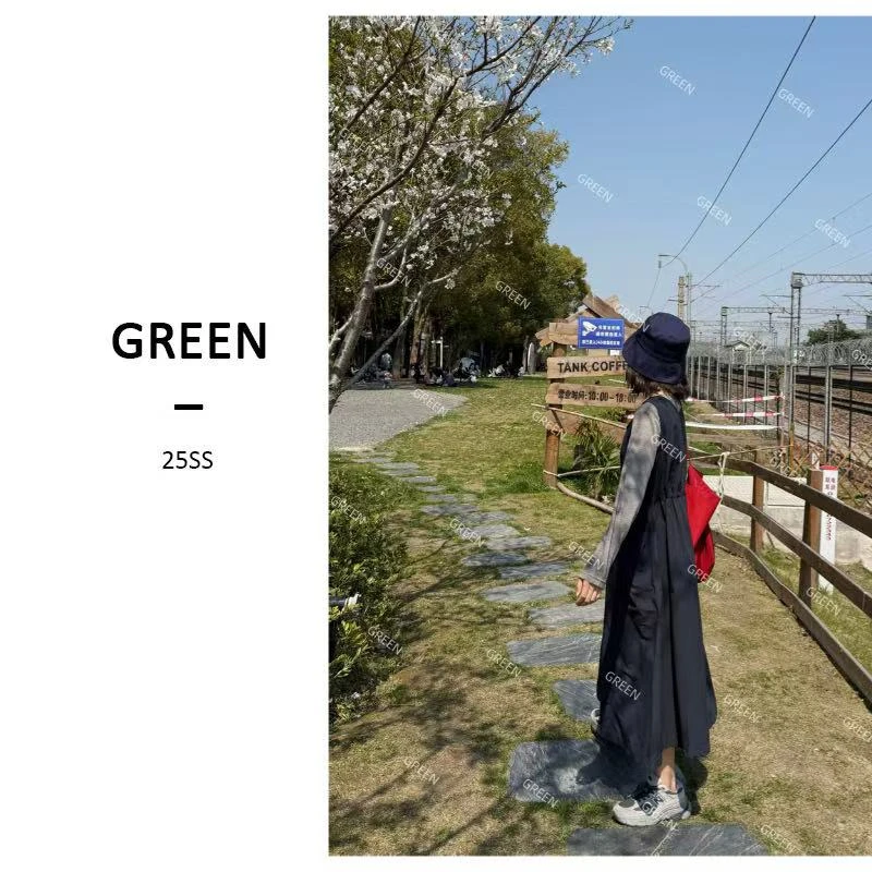 【GREEN】韩系时尚春季休闲宽松两件套套装