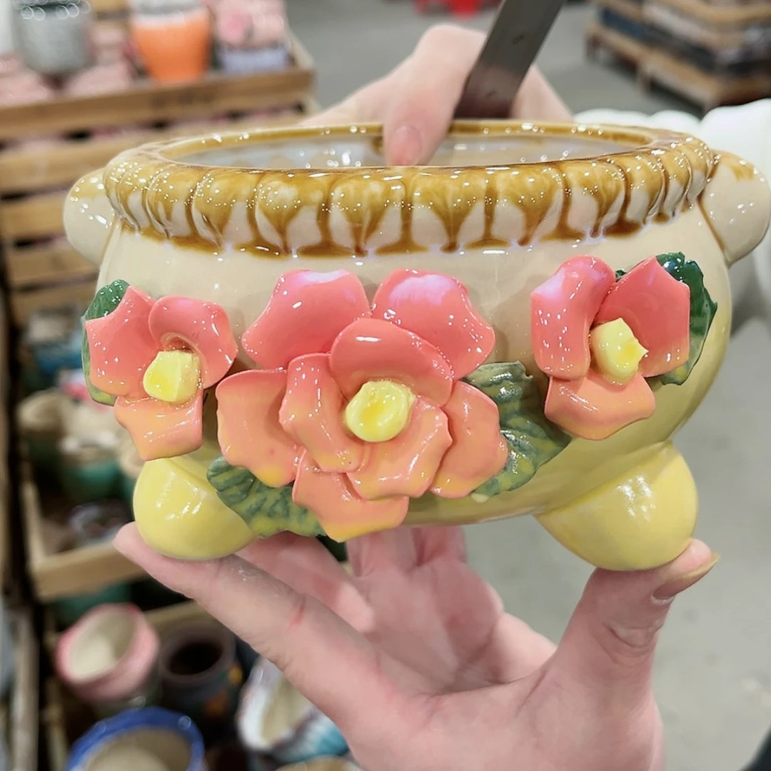 【闪购商品】陶瓷陶瓷多肉植物花盆