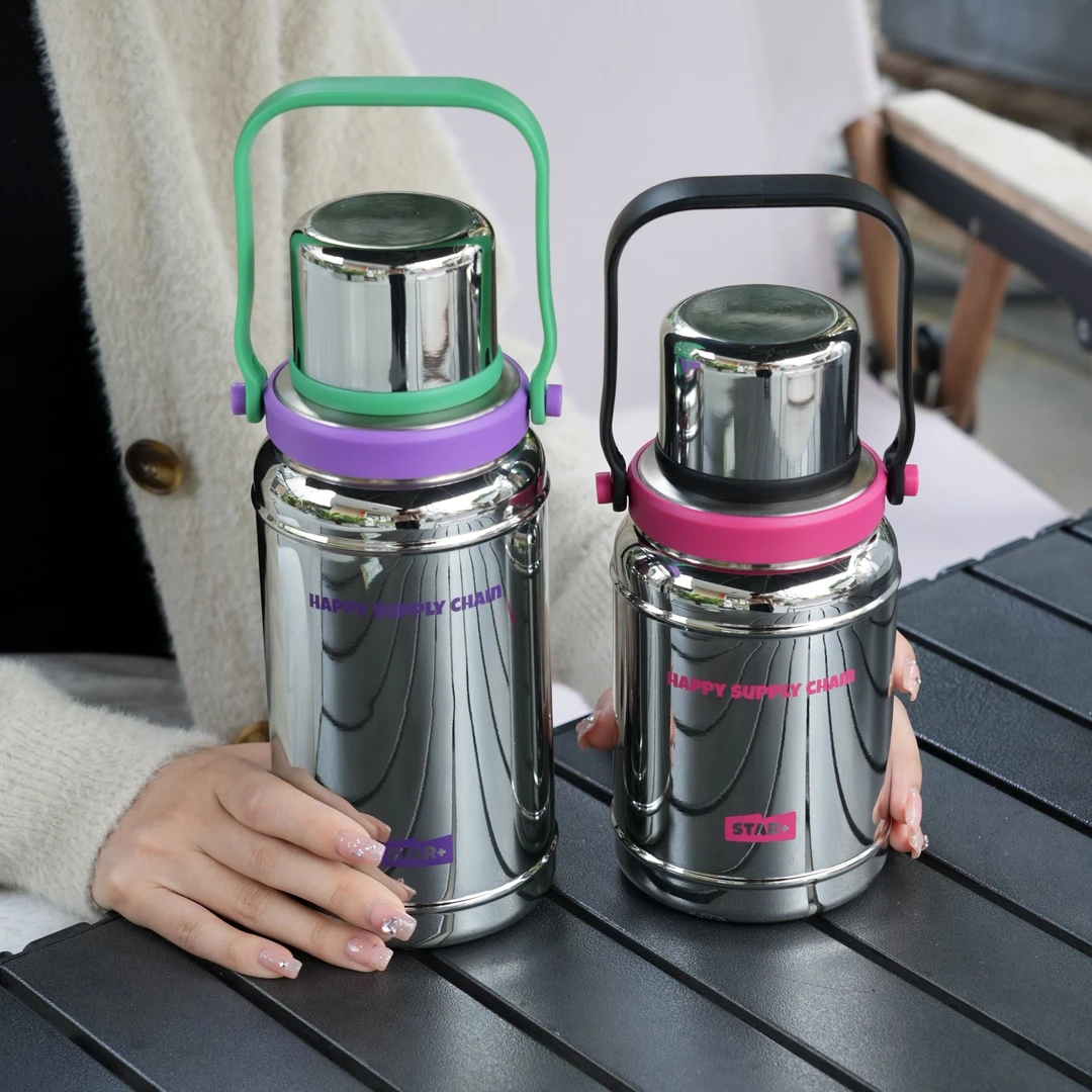 世大家创意保温壶大容量2025简约保温杯女生高颜值2025新款