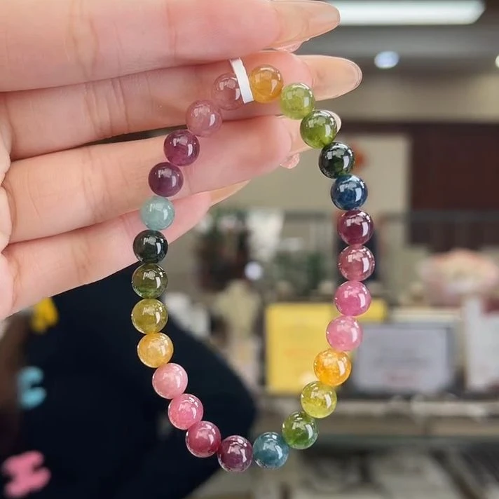 01371727碧玺/未镶嵌7mm+碧玺单圈27多样性发货