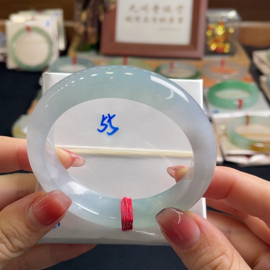 翡翠手镯未镶嵌55天然A货