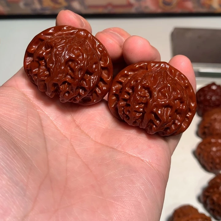 文玩核桃吊坠人****题宫灯15. WCH#00#