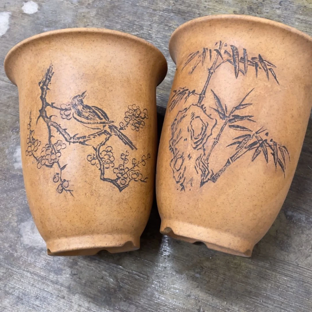 紫砂花盆?*東瑕花盆花盆