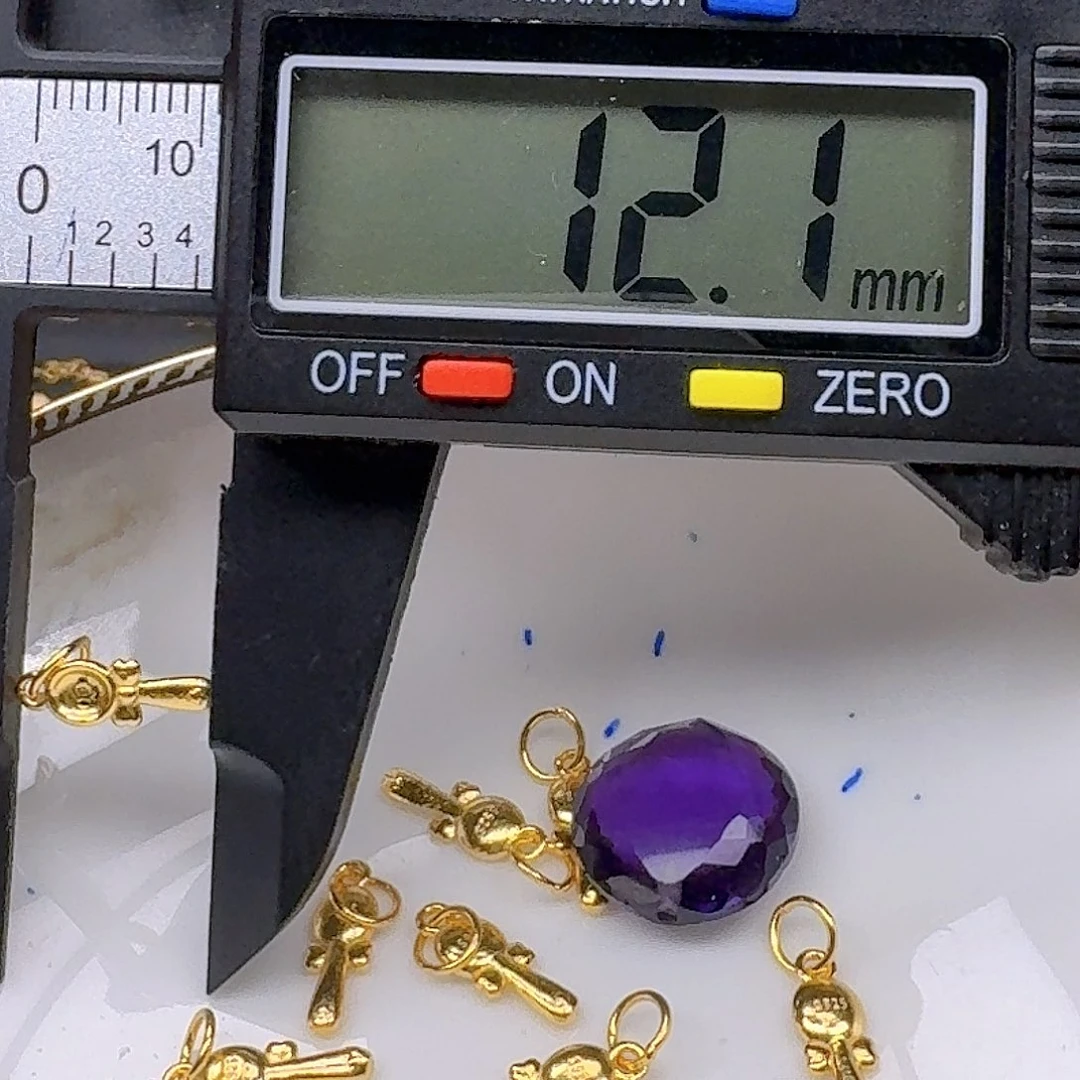 颈饰银S925镶嵌紫晶紫水晶925镶嵌207