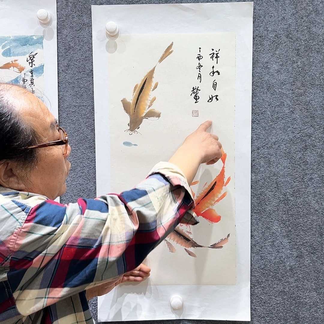 国画纯手绘系列画心