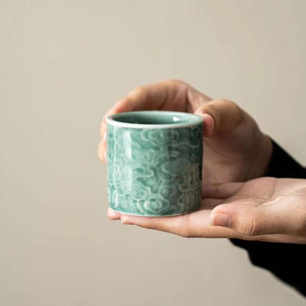 梅子青扳指杯 309