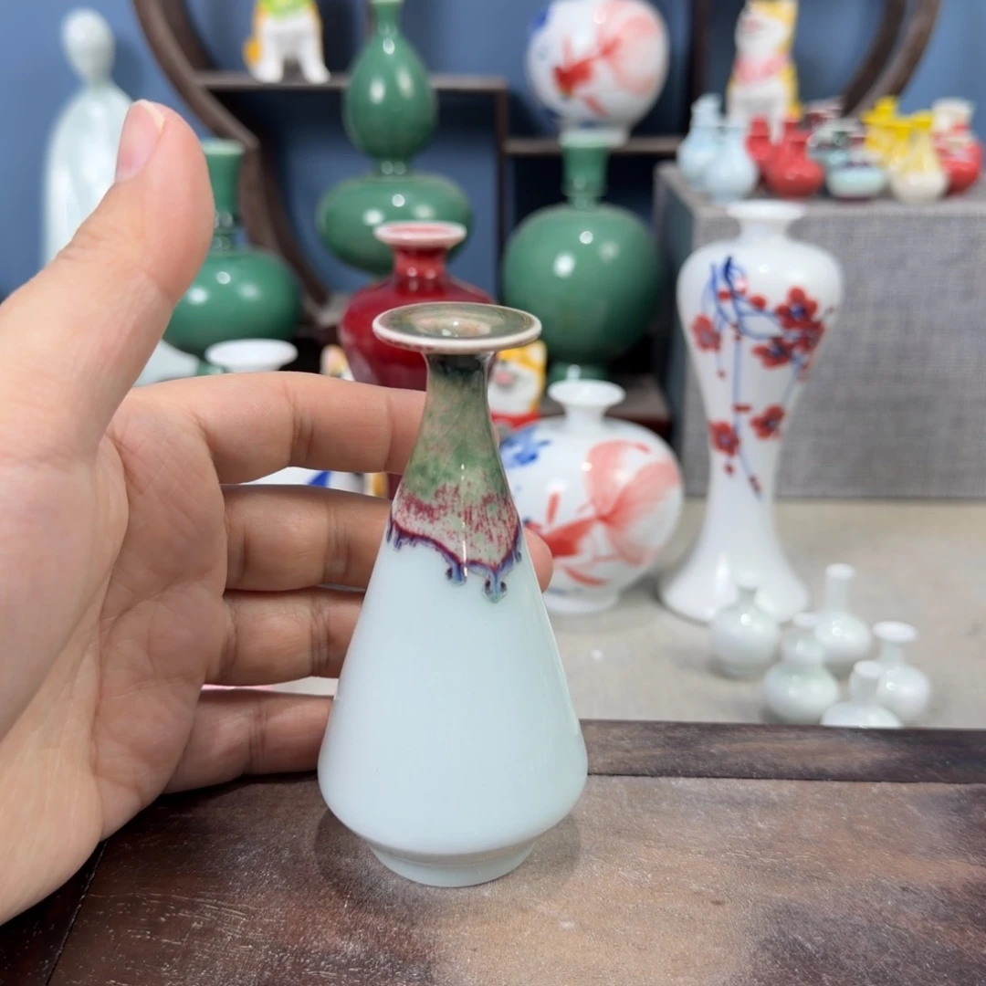 陶瓷手工小花器摆件
