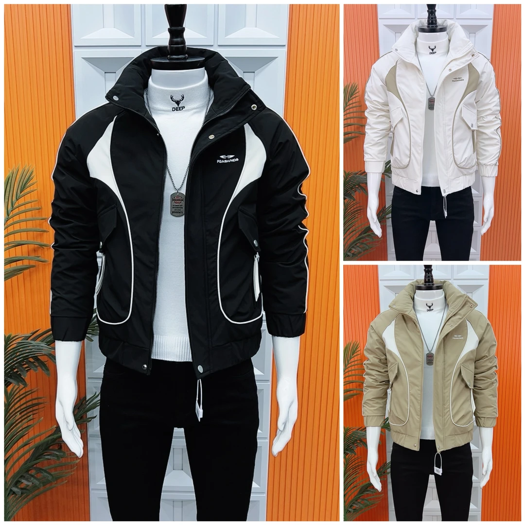 【冬季新品】时尚潮流冬款立领棉服外套男韩版修身痞帅工装外套0131