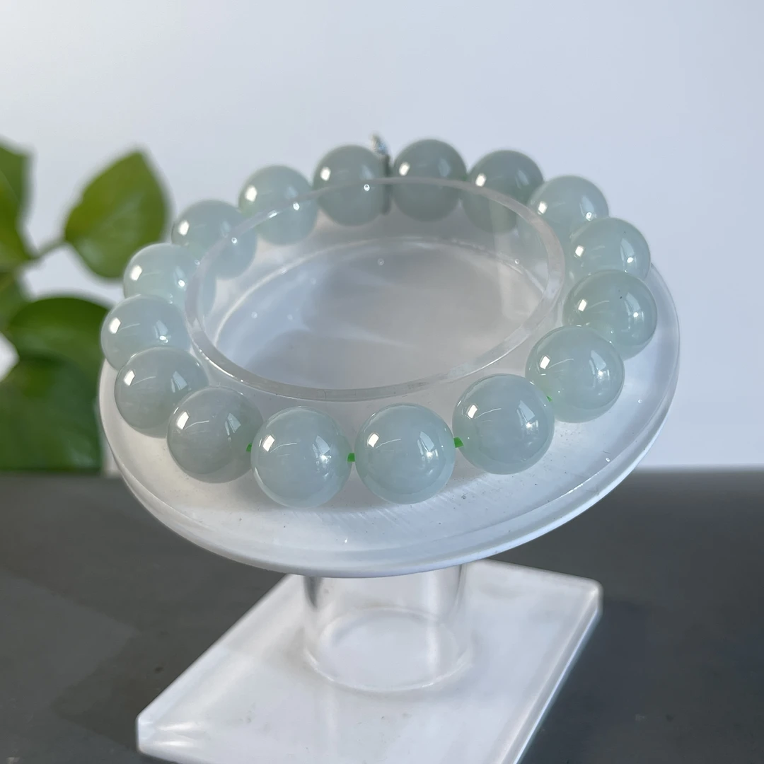 JYW23-57  天然缅甸A货翡翠  翡翠手串