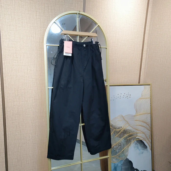 HQ127孕妇黑色工装裤M90-120L130XL140产前产后两穿