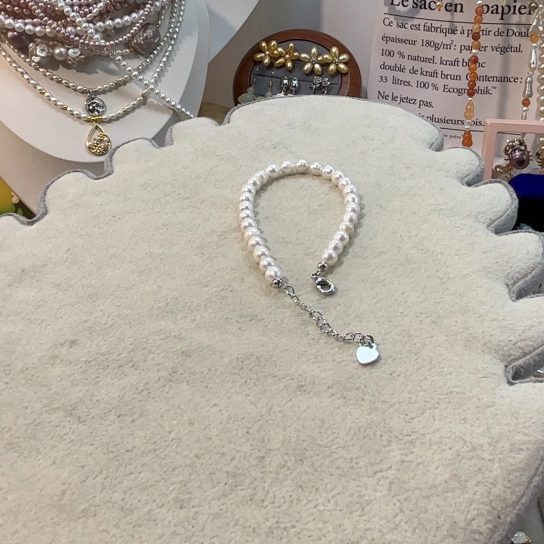 银S925镶嵌淡水珍珠项链