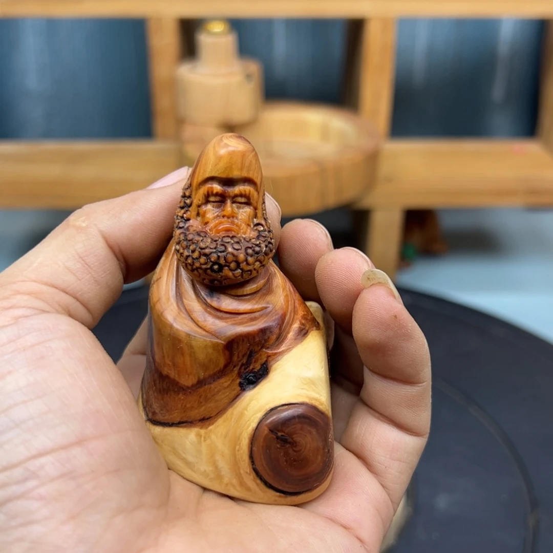 O***鑫木崖柏木摆件手把件