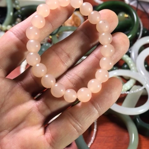 未镶嵌手链和田玉（糖玉）紫**忆