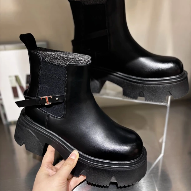 玛莎玛索MSMS737-5冬季大棉轻职风烟筒靴