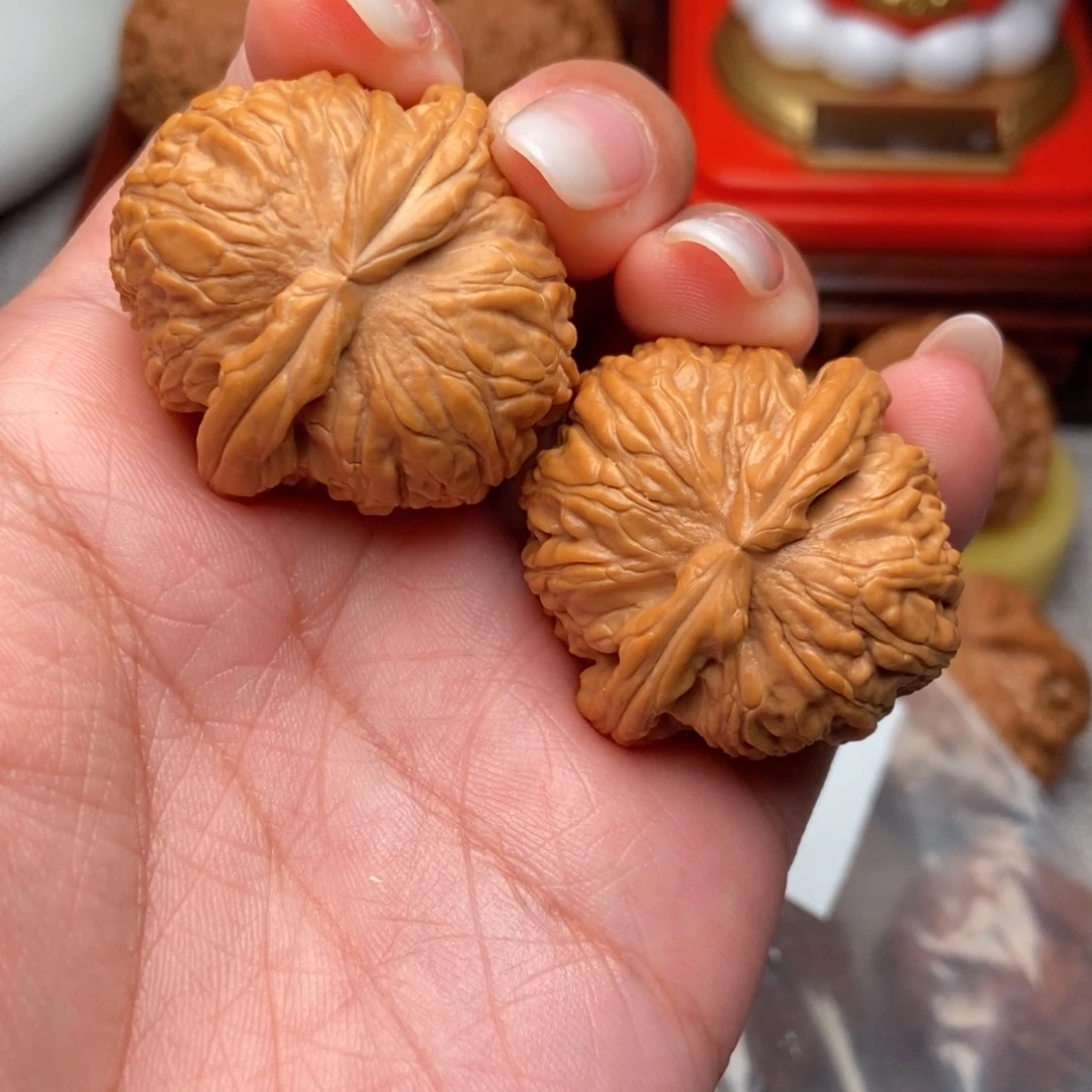 恕***）把件文玩核桃球白35全品