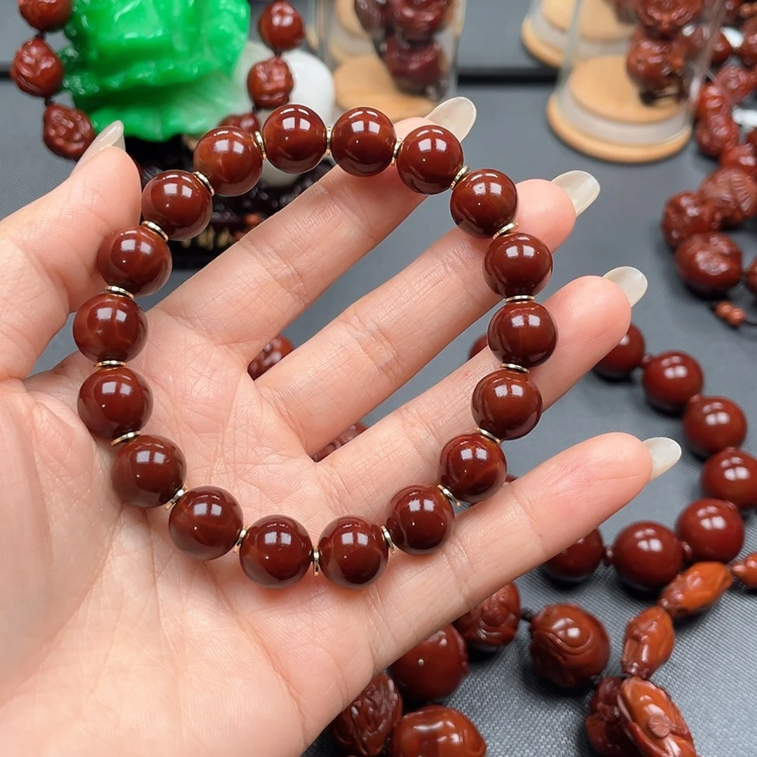守***╲橄榄核手串光珠手串