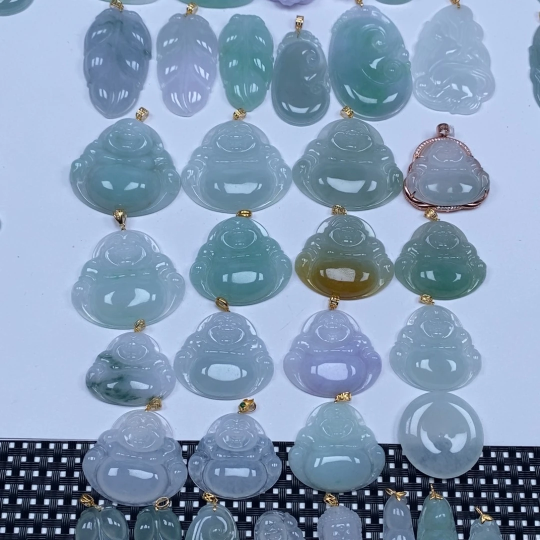 翡翠未镶嵌颈饰天然翡翠