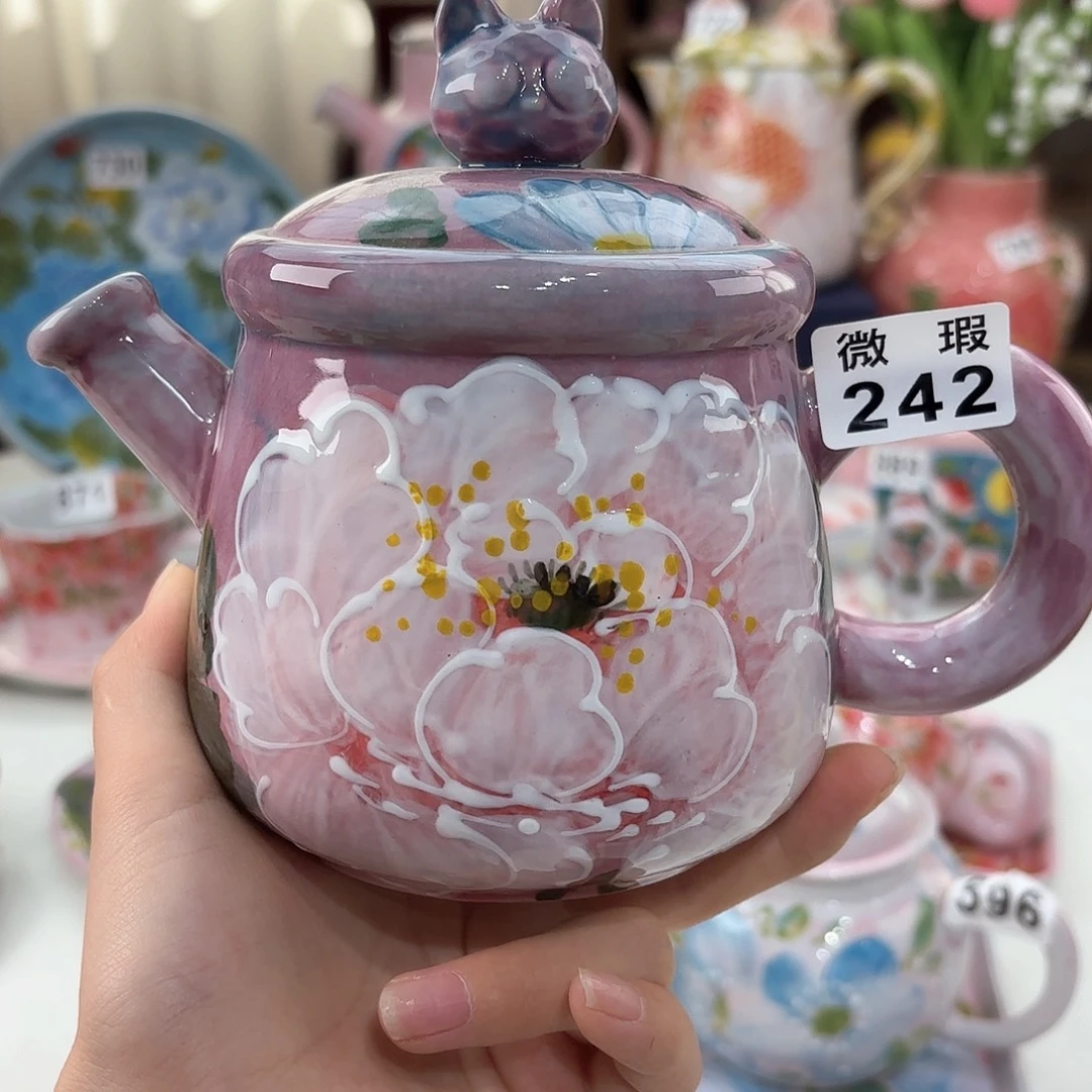 景德镇手绘高温釉下彩陶瓷茶具