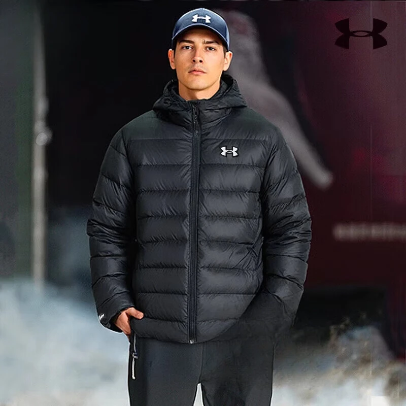 Under Armour/安德玛男士羽绒服 2024新年款连帽户外保暖外套