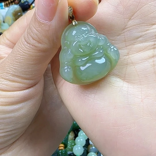 和田玉银S925镶嵌颈饰乄****乄