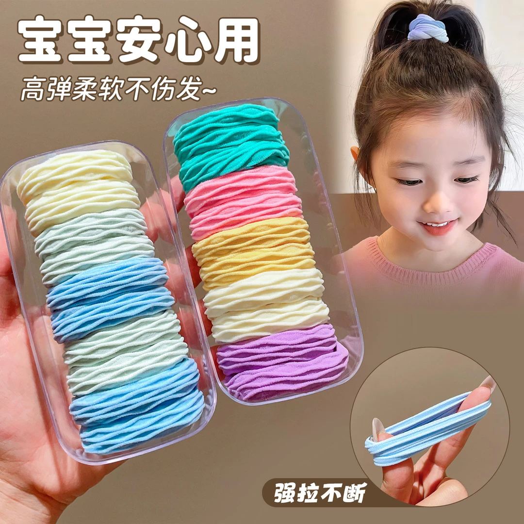 糖果色甜美风原创设计甜美韩版彩色高弹力发绳ins发饰日韩发圈
