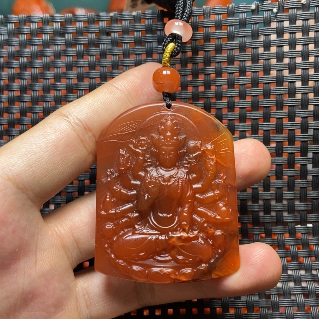 南红玛瑙未镶嵌吊坠(不含链)