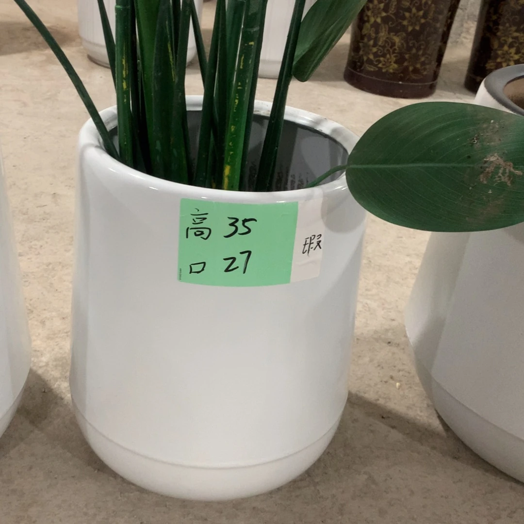 秋***茈微瑕高温陶瓷花盆