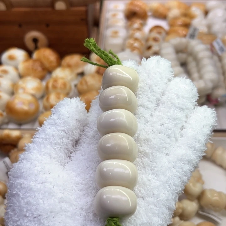 菩提根/象牙果手串67 象牙果原果雕刻原白藏扣糖葫芦微瑕